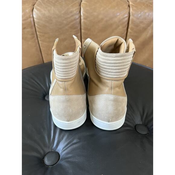 Lavati Beige Italian Leather Sneackers US 11